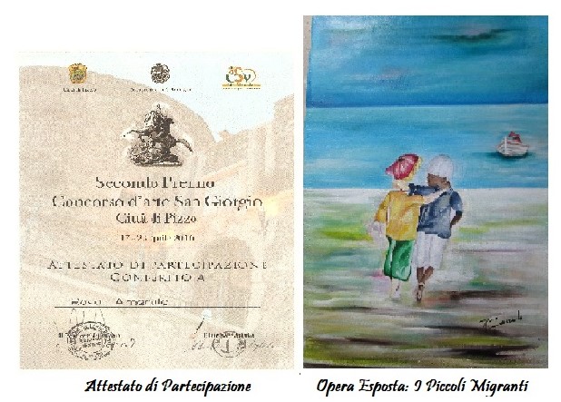 Secondo Premio-Concorso d'Arte - San Giorgio Martire-dal 17 al 23 aprile 2016-Città di Pizzo