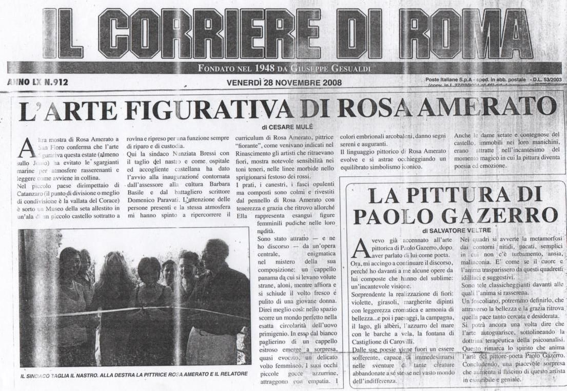 Articolo - il Corriere di Roma - San Floro 2008