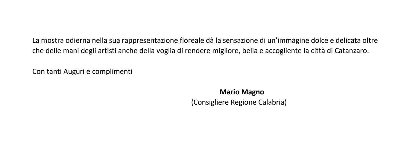 Dedica - Mario Magno (Consigliere Regione Calabria)
